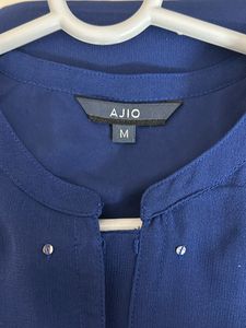 Blue Front Cut Aline Kurti
