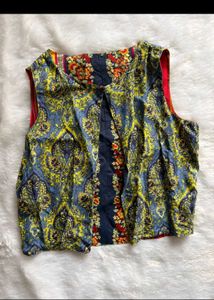Reversible Vibrant Floral Print jacket