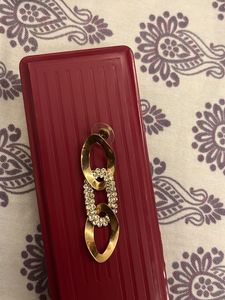 Ethnic And Western Gold Diamond Earrings
