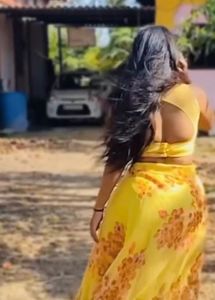 Yellow Floral Lehenga Set with Embellished Top