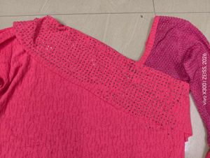 New Chic Pink Bell Sleeve Top