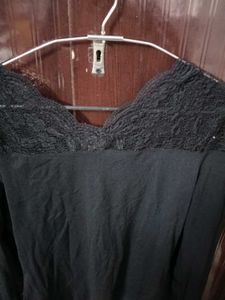 Elegant Black Lace Top