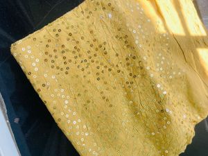 Golden Sequin 2.5meter fabric