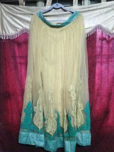 Teal Embroidered Kurti