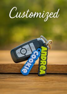 Customized Name Keychain 2names (Quantity)