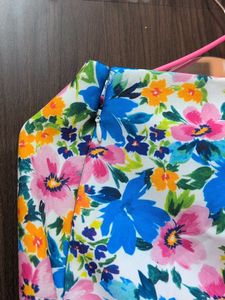 Bohemian Floral Print Mini Skirt