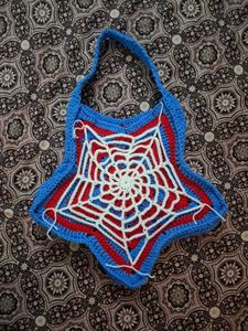 Handmade Spiderman Crochet Bag