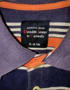 Denim Jeans &amp; Casuals Polo T-Shirt For Boys