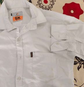 SK Premium White Casual Shirt