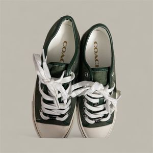 Coach Green Canvas Sneakers