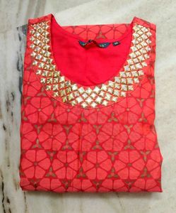 2 Layered Red Kurti