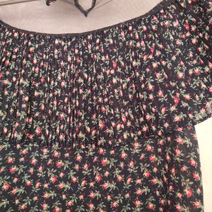 Floral Cape Top