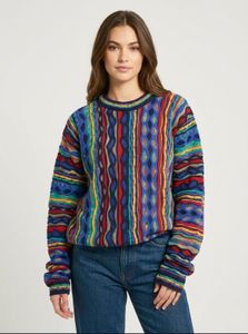 Tundra knit Coogi style sweater