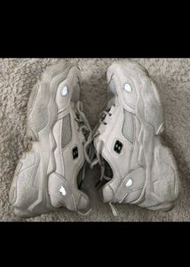 Chunky White Platform Sneakers