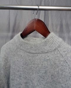 Gray Mock Neck Sweater