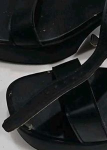 Stylish Black Chunky Heel Sandals