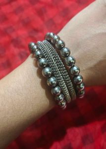 Oxidized Silver Bracelet