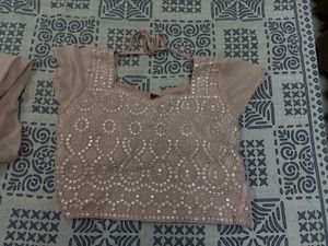 Elegant Peach 3-Piece Sharara/ Palazzo Set