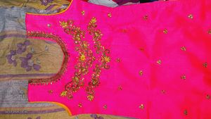 Pink &amp; Orange Embroidered Patiala Salwar Suit