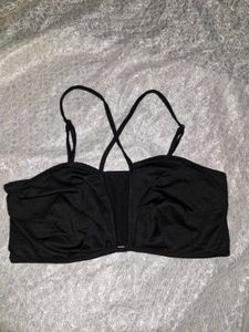Black Strappy Crop Top