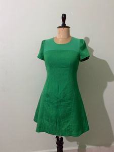 Chic Green Short Sleeve Dress