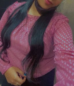 light Pink Sheer Top