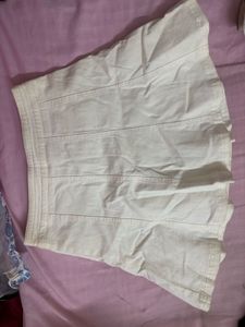 Chic Button-Up A-Line Skirt(skorts)