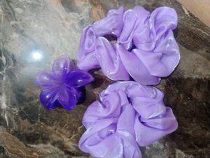 Cute Purple Hair Accessories Set