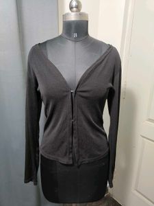 Black Knit Cardigan