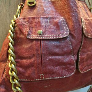 Stylish Red Leather Handbag✨