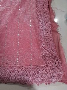 Pink Sequin Lehenga Choli Set