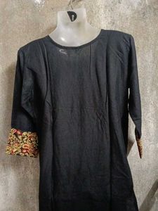 Black Kurta Set with Embroidery
