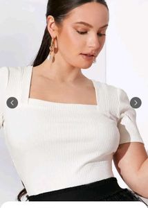 White Solid Top