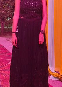 Stunning Black Sequined   Lehenga Choli
