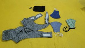 Cute Gingham & Polka Dot Face Mask Set