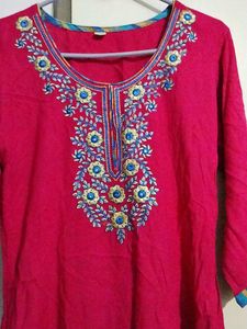 Rayon Embroidered Kurta