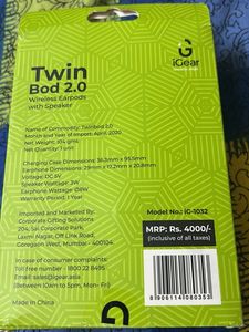 iGear Twin Bod 2.0 Wireless Earbuds