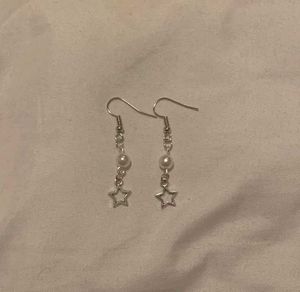 Silver Star Dangle Earrings (pck of 2 pairs