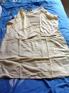 Sparkling Sequin light yellow kurti