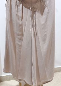 Elegant Beige Palazzo Pants