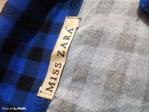 Blue Checkered "Sup" Shirt
