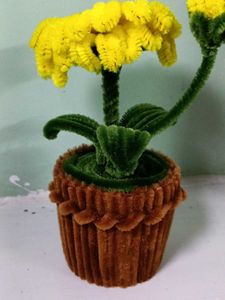 Yellow Pipe Cleaner Sunflower