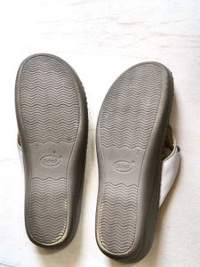 Scholl Women Beige White Printed Flats