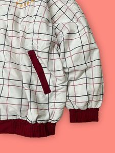 Vintage Plaid Bomber Jacket