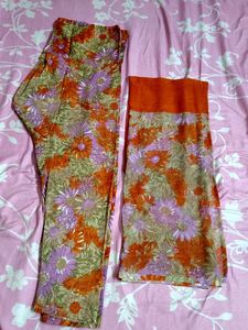Floral Print Kurta and Palazzo Set