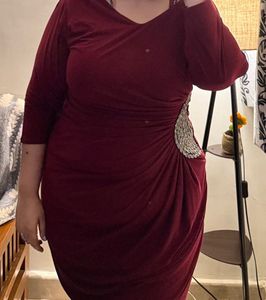 Elegant Birthday Red Dress
