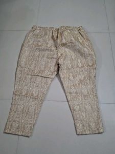 Paisley Pattern Cropped Pants
