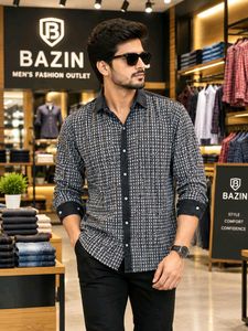 🇳🇿💫🎀Stylish Men's Printed Button-Down Shirt