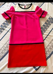 Colorblock Short Sleeve Dress