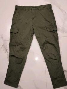 Olive Green Cargo Pants -Zudio